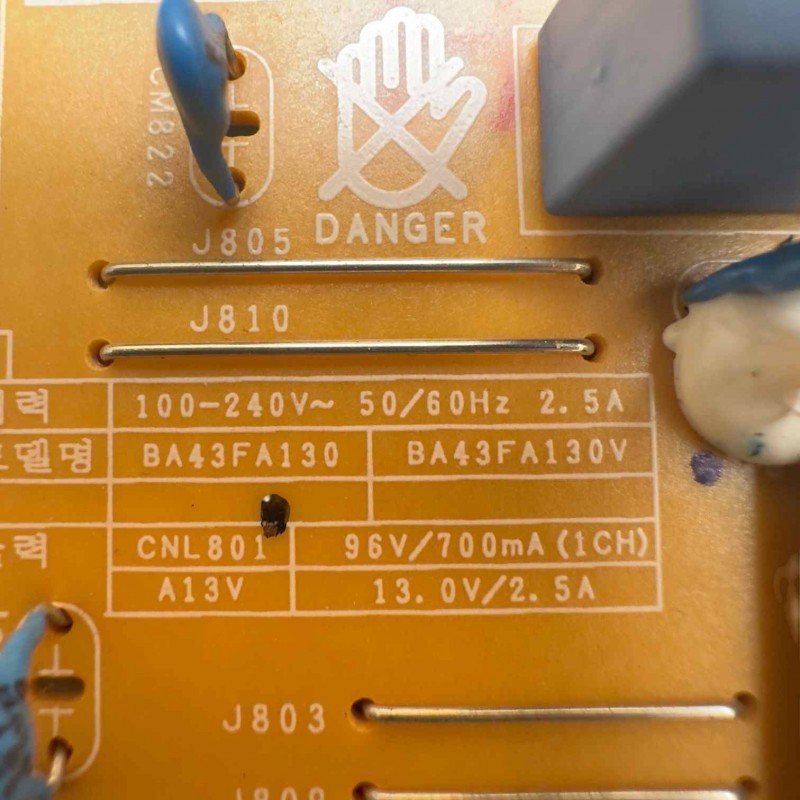 Πλακέτα τροφοδοσίας BA43FA130 τηλεόρασης Samsung UE43AU71712UXXH