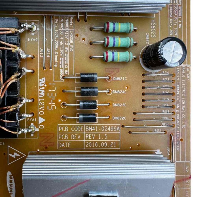 Πλακέτα τροφοδοσίας BN94-10711A, BN41-02499A τηλεόρασης Samsung  UE40MU6122