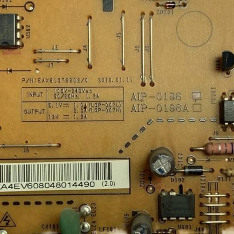 Πλακέτα τροφοδοσίας EAX61376902 οθόνης Lg W1946S-BF