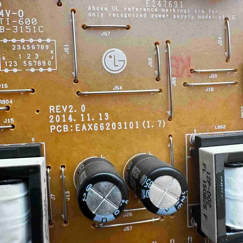 Πλακέτα τροφοδοσίας EAY63689102, EAX66203101(1.7) τηλεόρασης LG 50LF652V