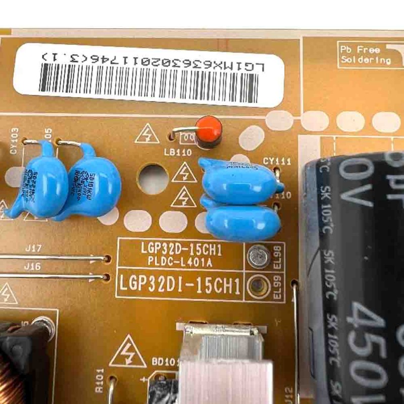 Πλακέτα Τροφοδοσίας LGP32D-15CH1 Τηλεόρασης LG 32LX320H-ZA