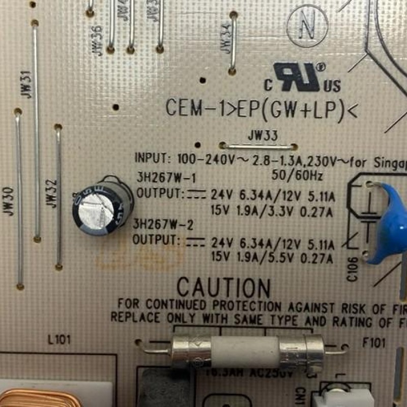 Πλακέτα Τροφοδοσίας PSC10270F Τηλεόρασης SONY KDL-37W5730