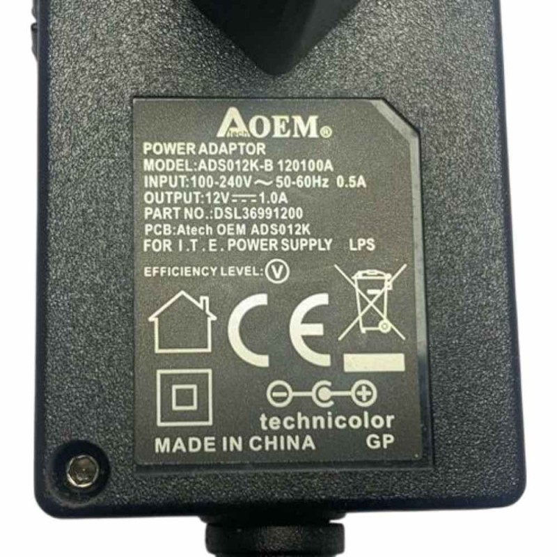 Τροφοδοτικό 12V 1A AOEM AD012K-B