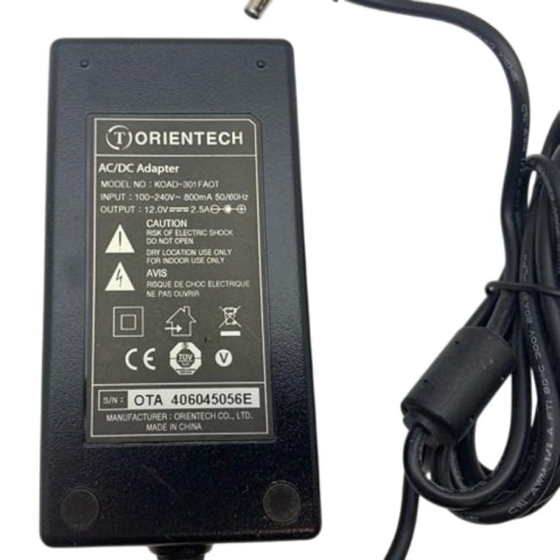 Τροφοδοτικό 12V 2.5A 30W Orientech KOAD-301FAOT