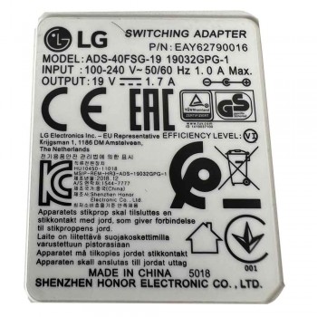 Τροφοδοτικό 19V 1.7A 32.3W Lg ADS-40FSG-19 οθόνης  LG 27MP89HM