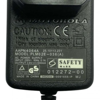 Τροφοδοτικό 3.6V 0.6A 2.16W Motorola AAPN4064A
