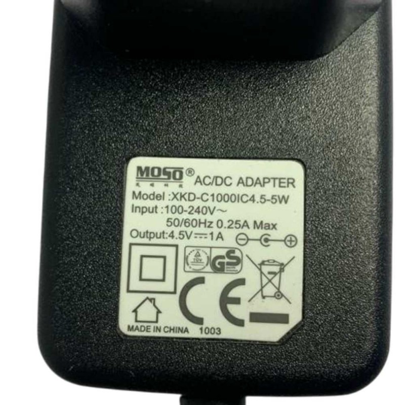 Τροφοδοτικό 4.5V 1A 4.5W Moso XKD-C1000IC4.5-5W
