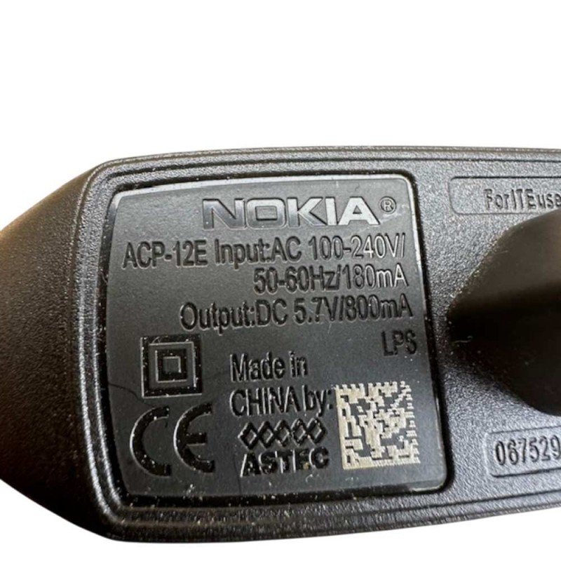 Τροφοδοτικό 5.7V 0.8A 4.56W Nokia ACP-12E