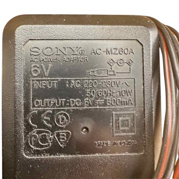 Τροφοδοτικό 6V 0.8A 4.8W Sony AC-MZ60A