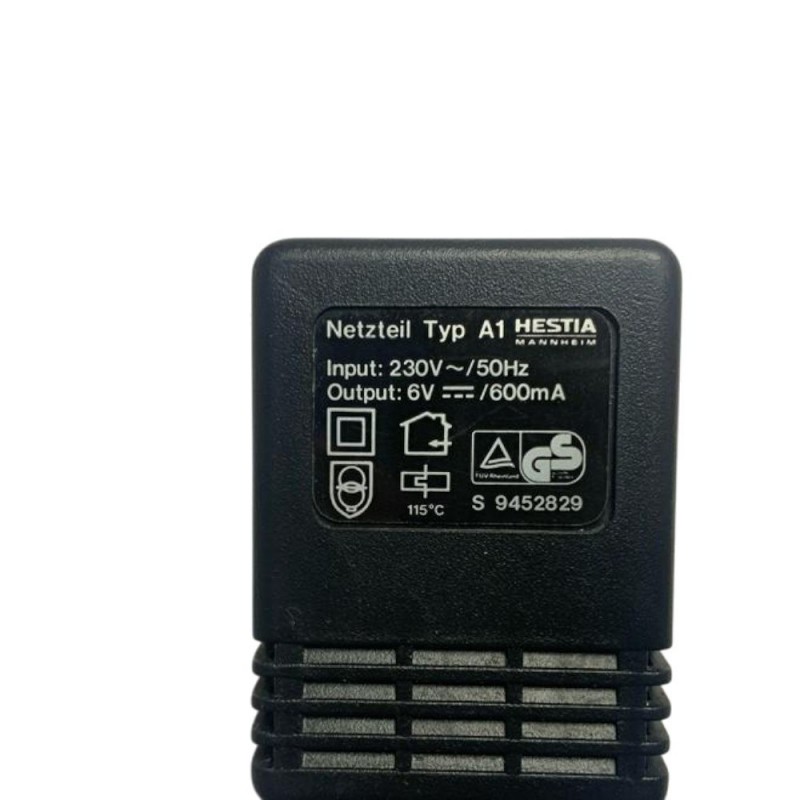 Τροφοδοτικό 6V 600mA 3.6W Hestia Mannheim Typ A1