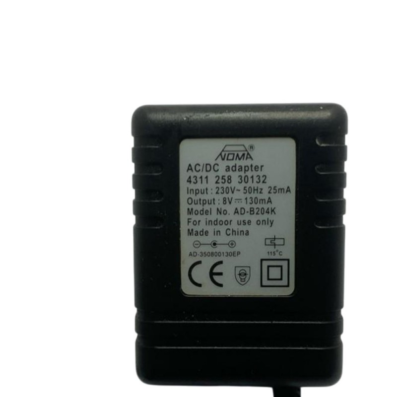 Τροφοδοτικό 8V 130mA AD-B204K