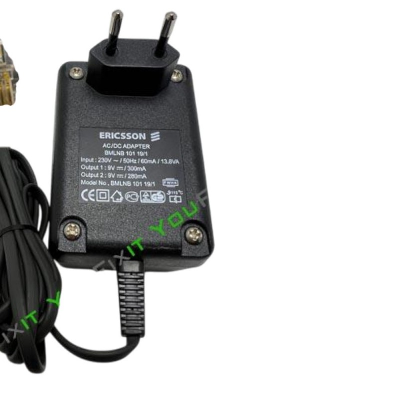 Τροφοδοτικό 9V 300mA AC-AC Ericsson BMLNB 101-19-1