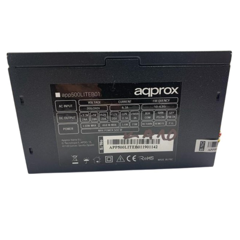 Τροφοδοτικό HY 500W Approx APP500LITEB01