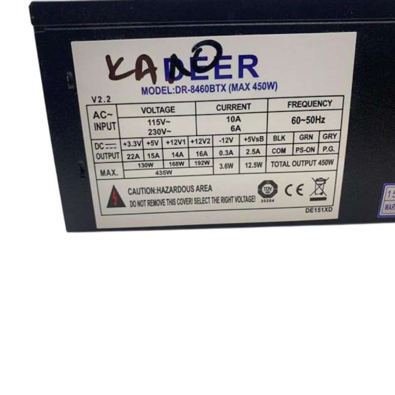 Τροφοδοτικό ΗΥ 450W Deer DR-8460BTX