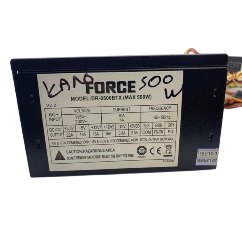 Τροφοδοτικό ΗΥ 500W Force DR-8500BTX
